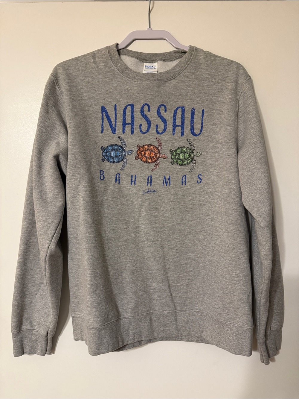 Nassau Bahamas Grey Graphic Sweatshirt